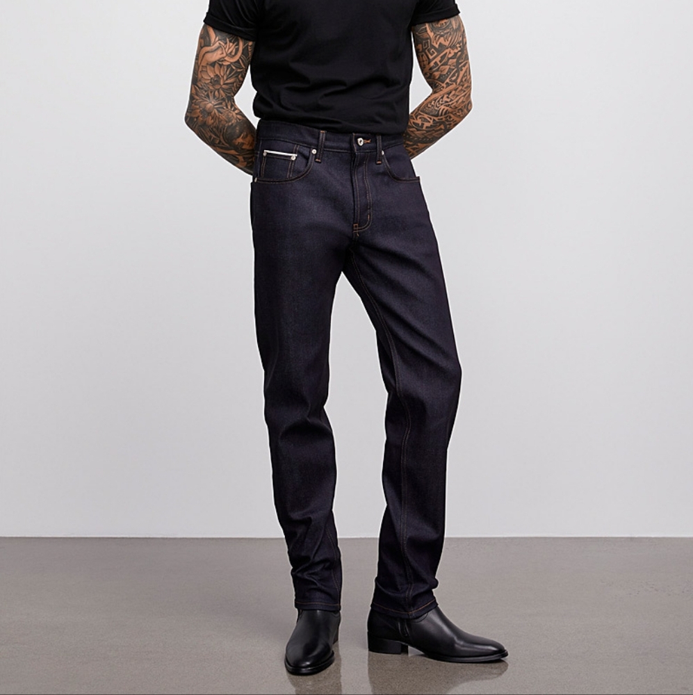 Naked & Famous Easy Guy Jeans Indigo Tradition Canvas Size 30
